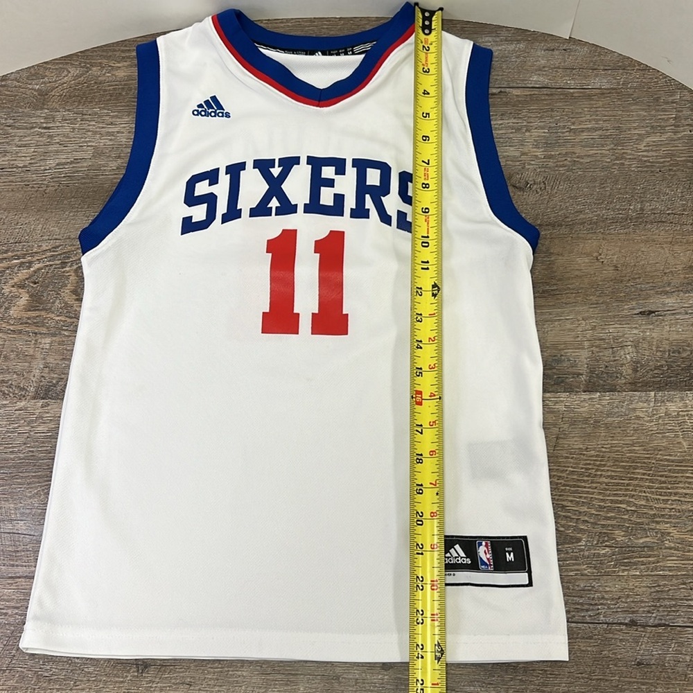 SOLD IN STORE Philadelphia 76ers Vintage Basketball Jersey Jrue Holiday Adidas M - Picture 9 of 10